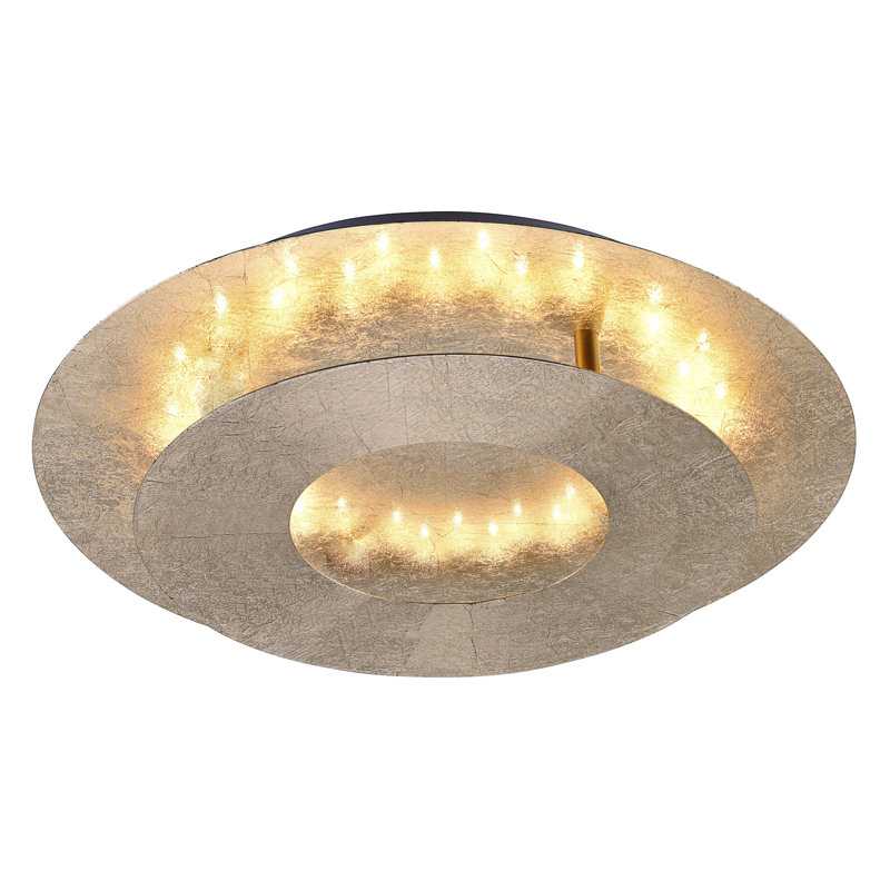 Nevis Semi Flush Mount, Gold