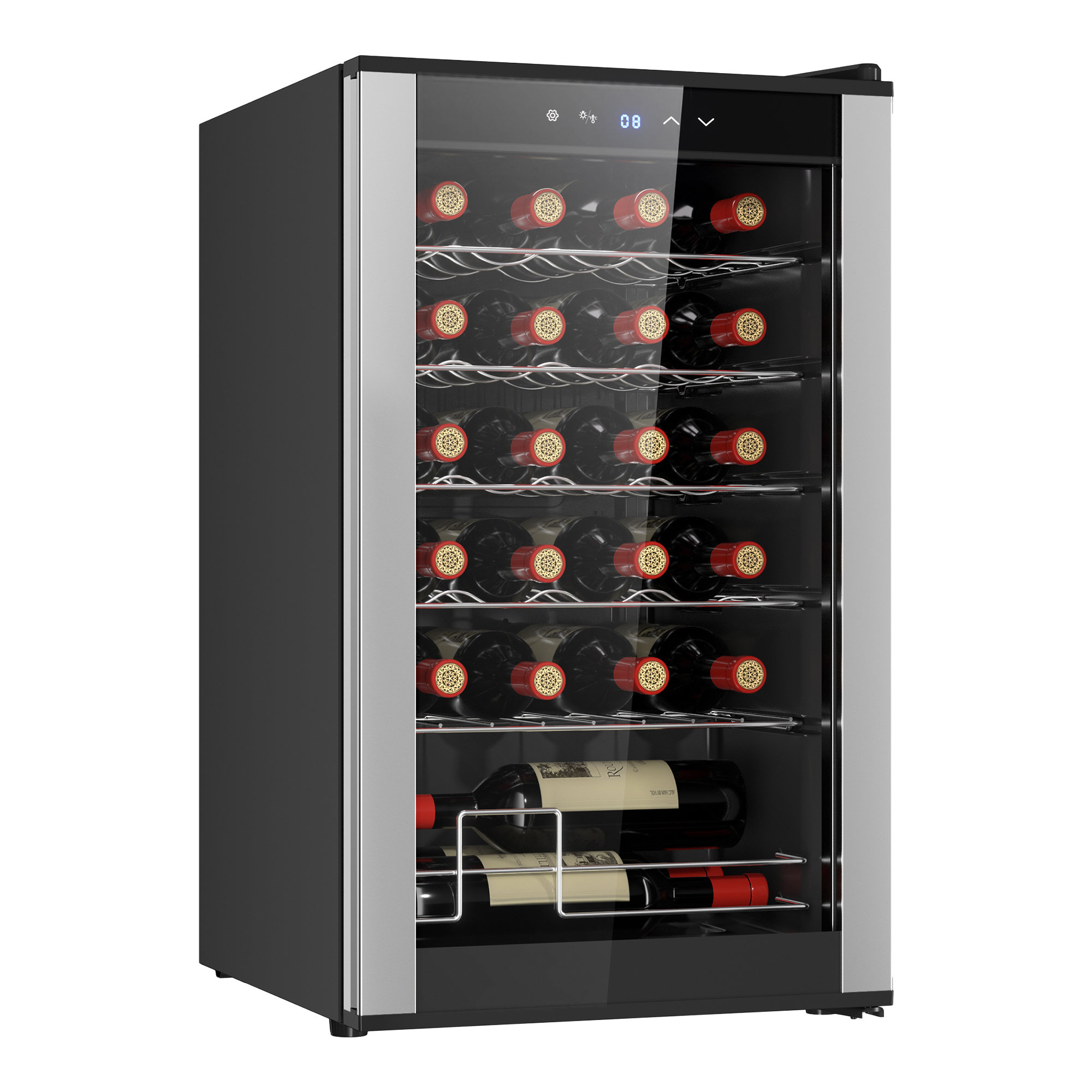 Koolatron 24 Bottle Wine Refrigerator Freestanding Compressor Wine