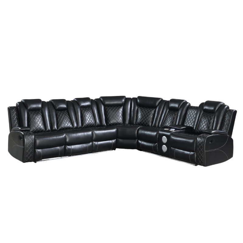 Canapé modulaire inclinable 3 pièces Ronie