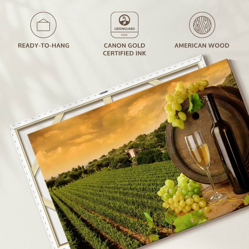 Yarlin Vineyard In Tuscany, 16" H x 24" W