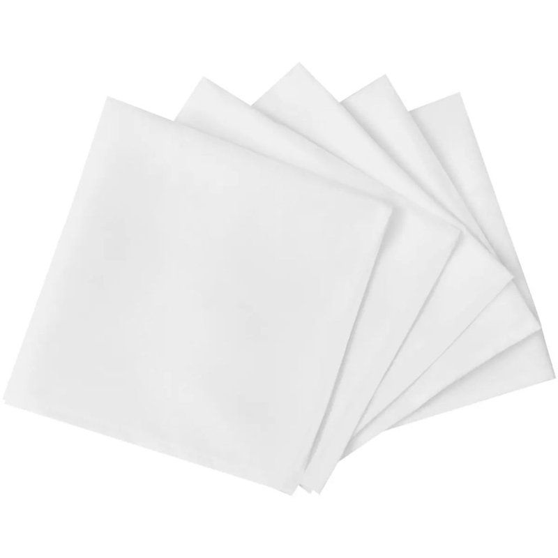 Going Solid Colour Rectangle Napkin, White