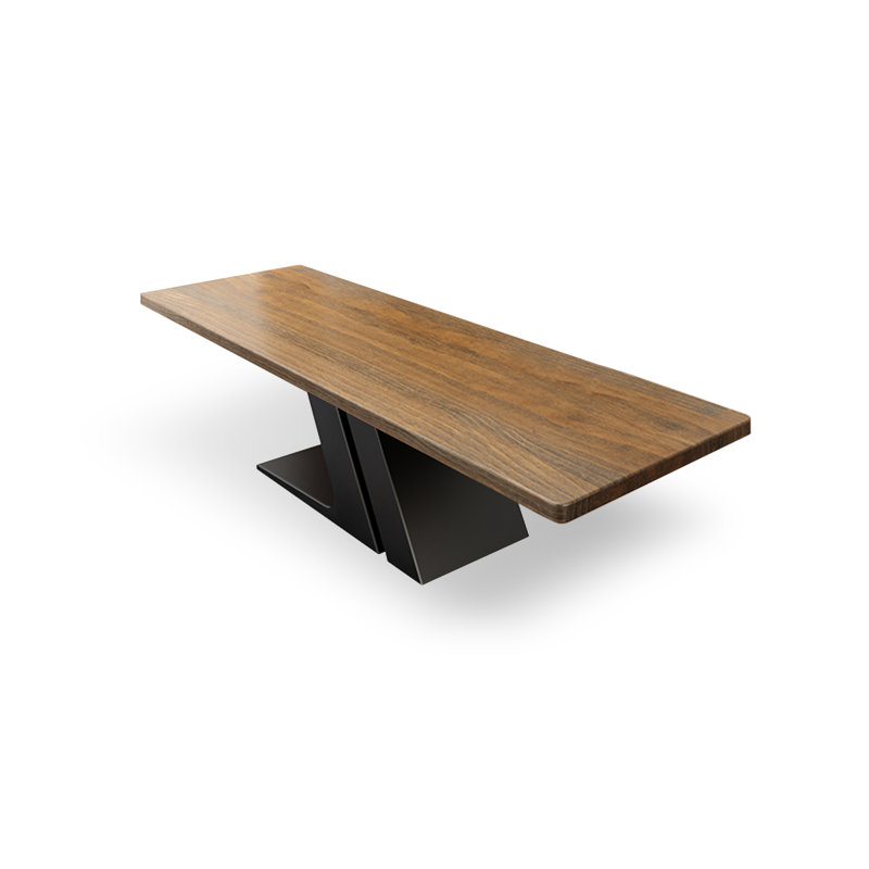 Brown Rectangle Solid Wood Dining Tables, 29.53"H x 62.99"L x 31.5"W