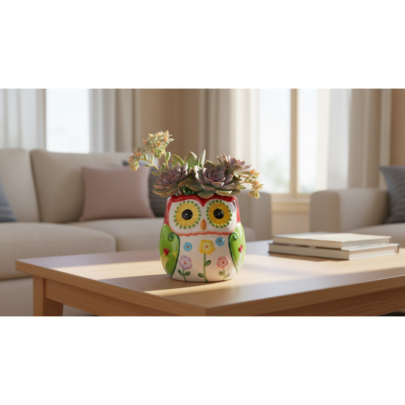 Small Owl Flower Pot