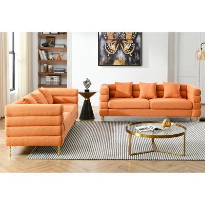 Modern Sofa 3-Seater + 3-Seater Combination Sofa.Teddy