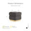 Repose-pieds capitonné avec compartiment de rangement Moonzarin Boucle-705441984