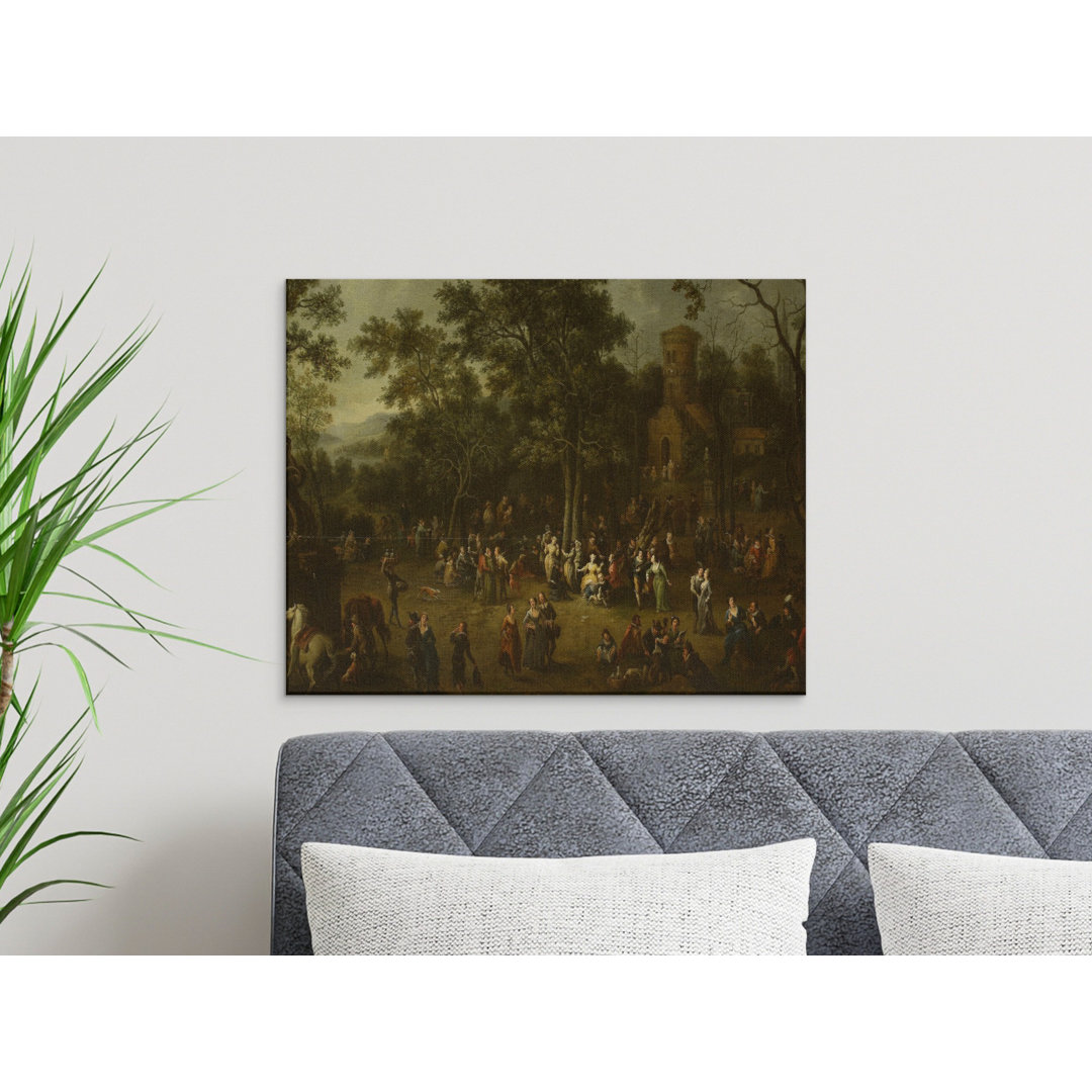 Fete Champetre Canvas Wall Art, Dutch Golden Age Painting, Gallery Wrapped, Ready to Hang, Archival Quality, Classic Landscape Art