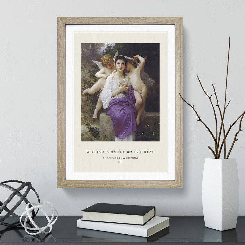 Angel by William-Adolphe Bouguereau - Picture Frame Painting, Oak Framed, 65cm H x 48cm W x 2cm D