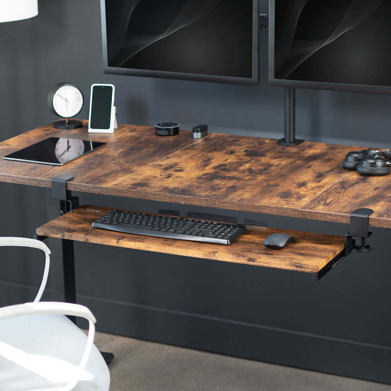 Très long clavier et souris VIVO, Brun rétro