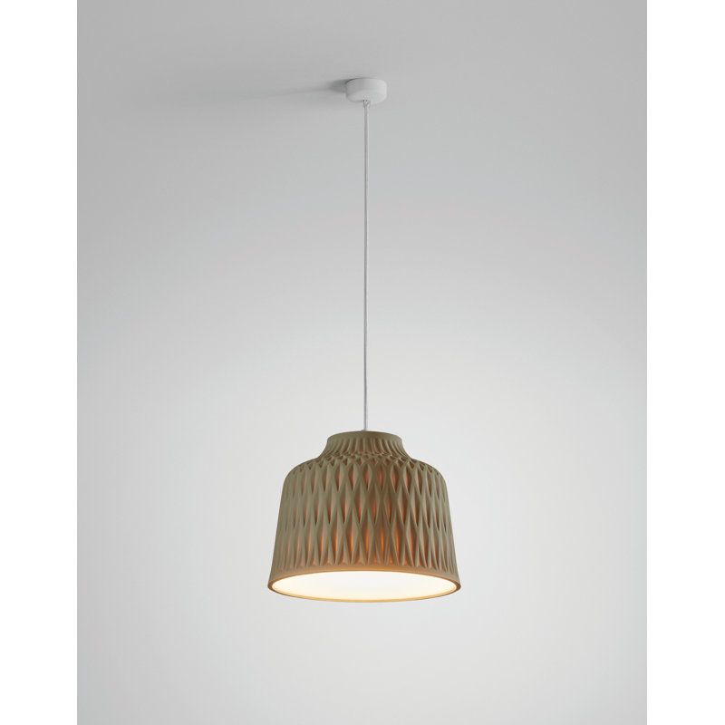 1 - Light Pendant, Olive Gray