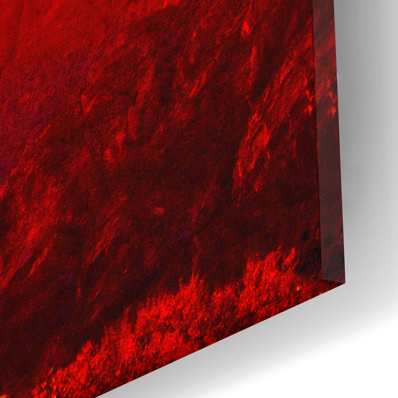 «New Mexico Drama» par Mark A Paulda, art mural en verre acrylique, H 12 po x l 16 po x P 0,13 po