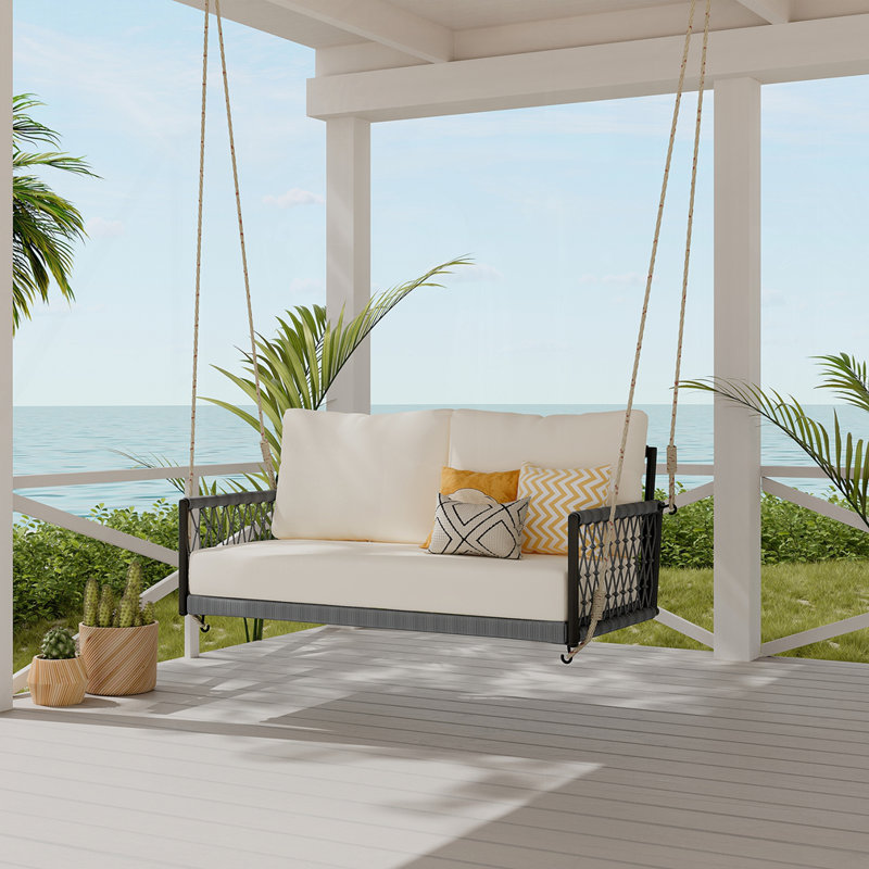 Balancelle pour 2 personnes Anibal, Beige / noir