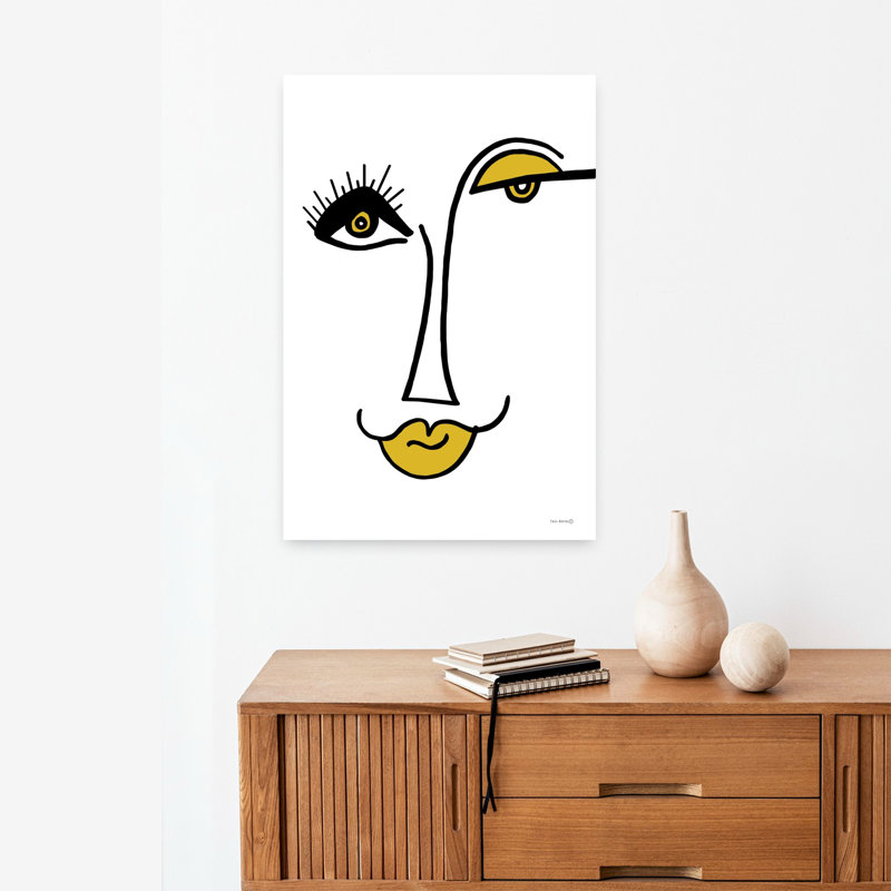 Art contemporain abstrait Pouted, H 24 po x l 16 po