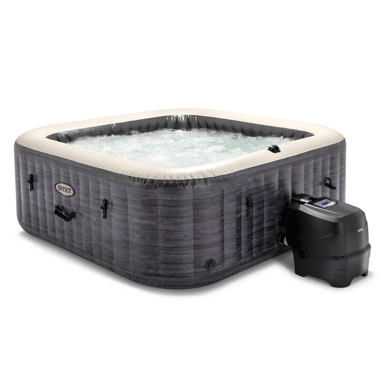 Intex PureSpa Plus Graystone Inflatable Hot Tub, 94 x 28", w/ Cup Holder 4-Pack