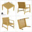 Ensemble de conversation d'extérieur 5 pièces avec canapé 3 places et 2 chaises - Matériau en PP imperméable, tables basses, assemblage facile pour le patio-1898730193