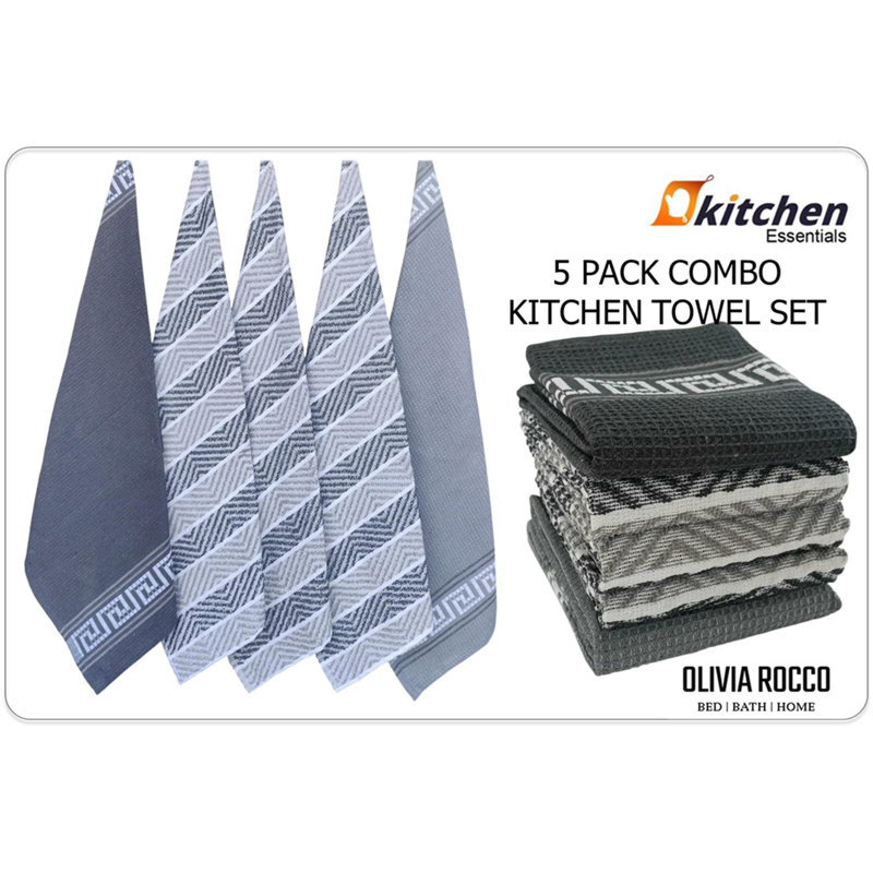 Tea Towel Kitchen Towel, Grey