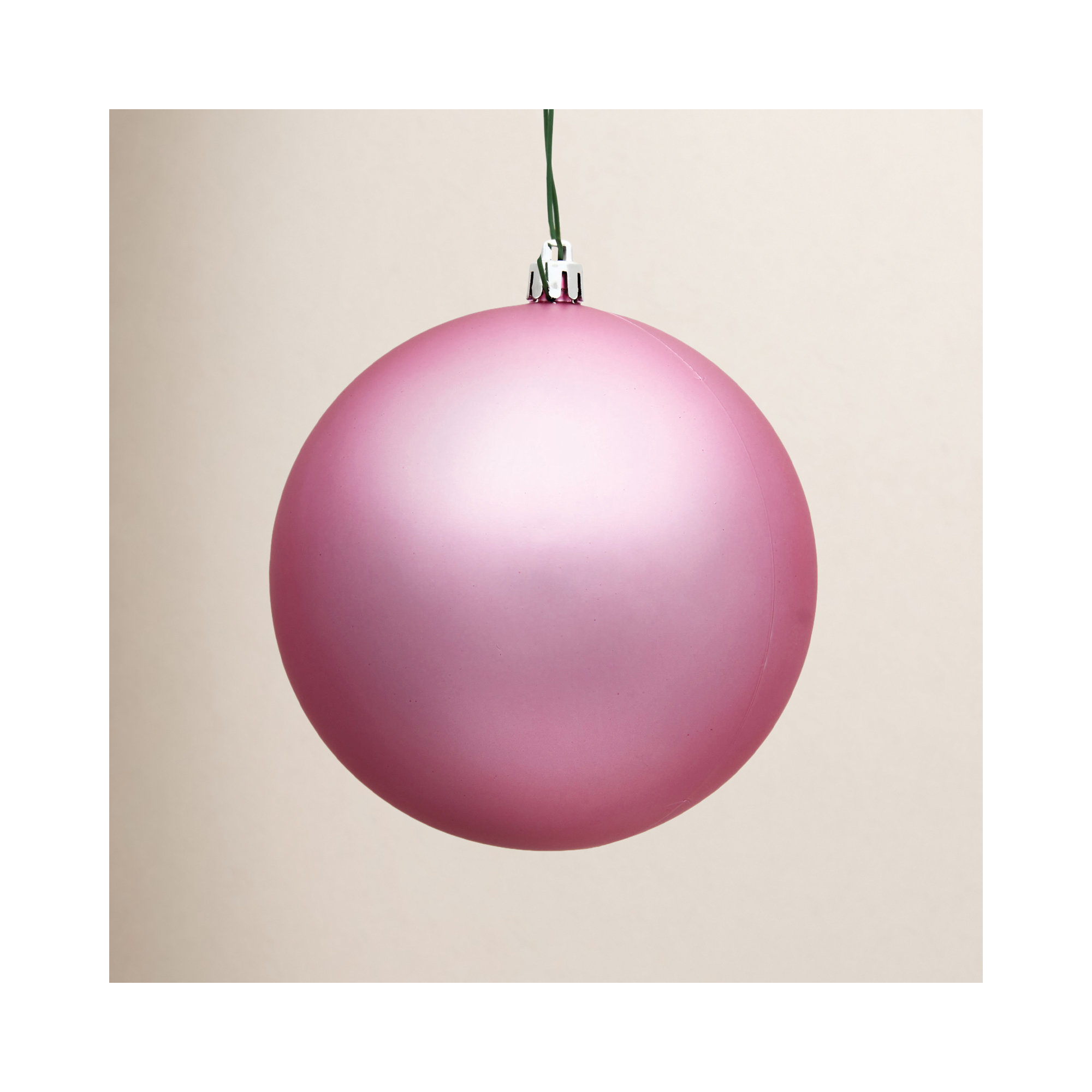 Holiday Décor Ball Ornament, Pink Matte
