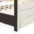Beige Linen Twin Upholstered Platform Bed With Trundle And Build Drawer Storage