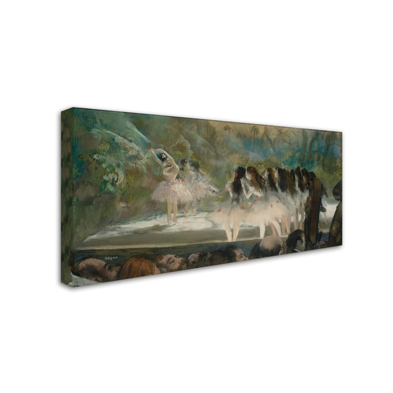 «Ballet At The Paris Opera», reproduction sur toile tendue, H 12 po x l 24 po