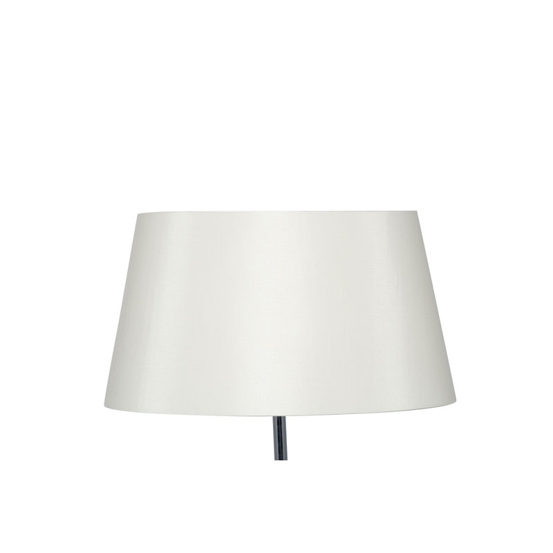 Martha Oval Silk Mix Tapered Lampshade, Cream, 23cm H x 40cm W x 22cm D
