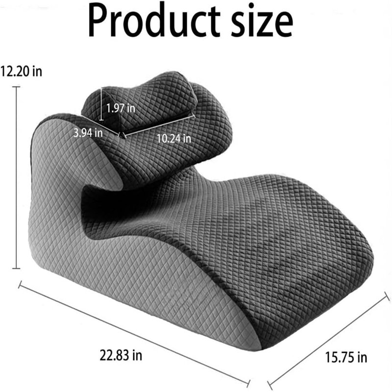Memory Foam Wedge Position Cushion for Couples, Ergonomic Support for Back Pain, Pregnancy Comfort & Versatile Deeper Position Support
