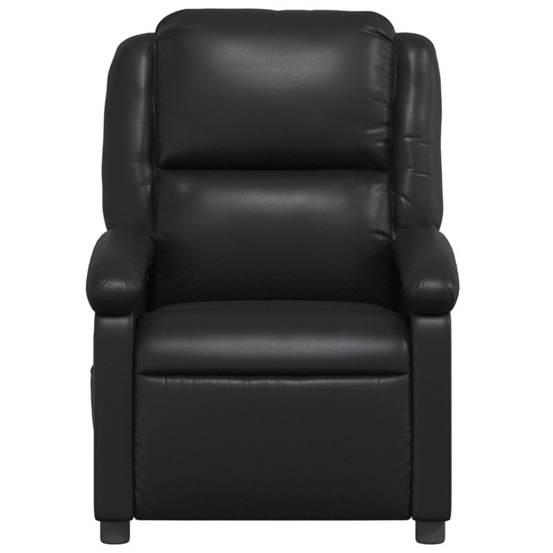 Fauteuil de massage en faux cuir, Black Polyester 1