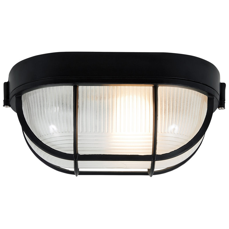 Yockey 1 - Bulb Outdoor Bulkhead Light, Black