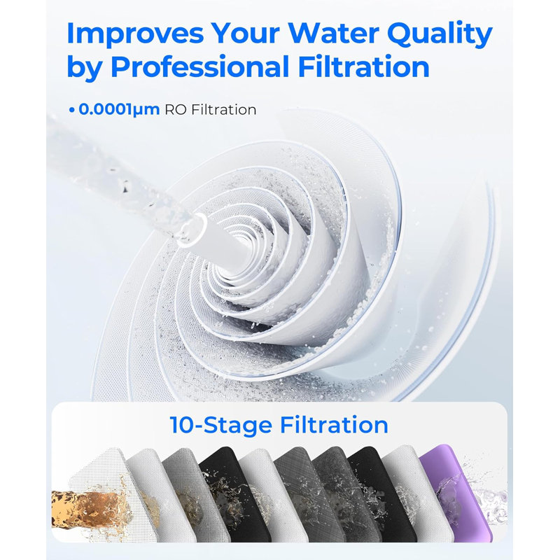 Waterdrop - Système de filtration d'eau par osmose inversée G3P800 Extra Wd-Pt-07B