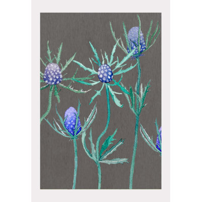 Purple Thistle Print by Jessica Hollander