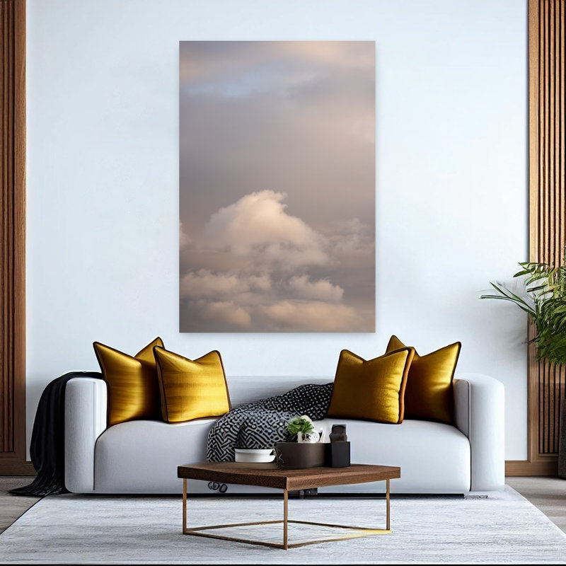Art contemporain, paysage abstrait, paysage côtier, H 60 po x l 40 po
