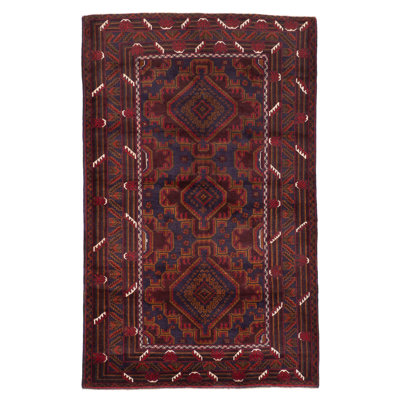 Teimani Navy Rug 3'11" x 6'2"