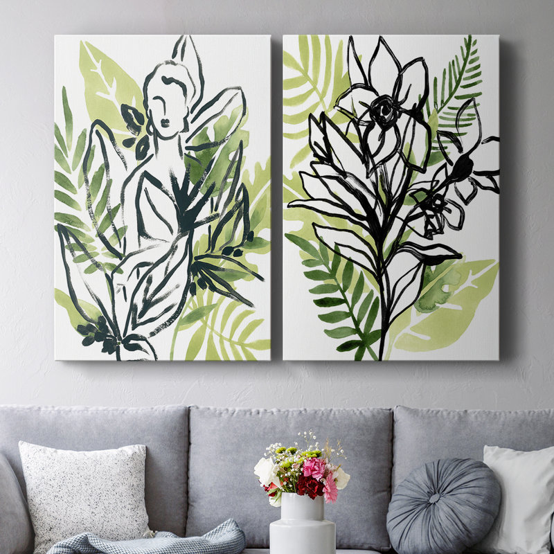 Toile tendue tropicale I-Premium Gallery, H 36 po x l 48 po