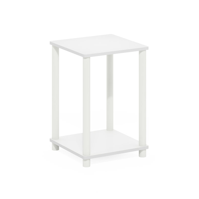 End Table, White, White