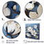 «Magnolia» en bleu et blanc sur fond élégant-1033550532-1033550533