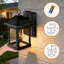 Appliques murales solaires solaires avec capteur de mouvement - Paquet de 2 appliques murales imperméables à DEL, éclairage crépuscule à l'aube, 3 modes, avec ampoule E26 3000K pour clôture, porte d'entrée, porche et patio