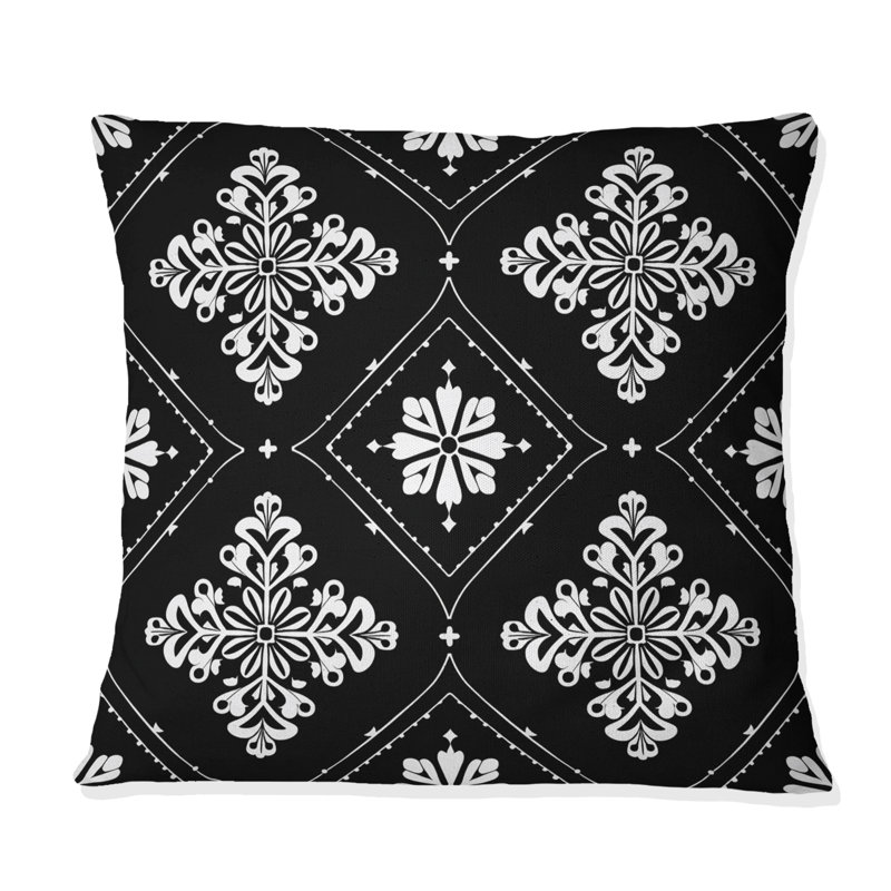 Coussin White White Diamond III - Traditional, H 16 po x l 16 po