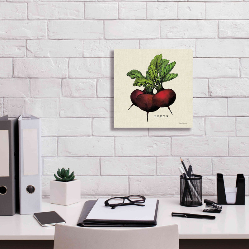 August Grove® «Linen végétal I V2» par Studio Mousseau, estampe numérique sur toile, H 12 po x l 12 po x P 0,75 po