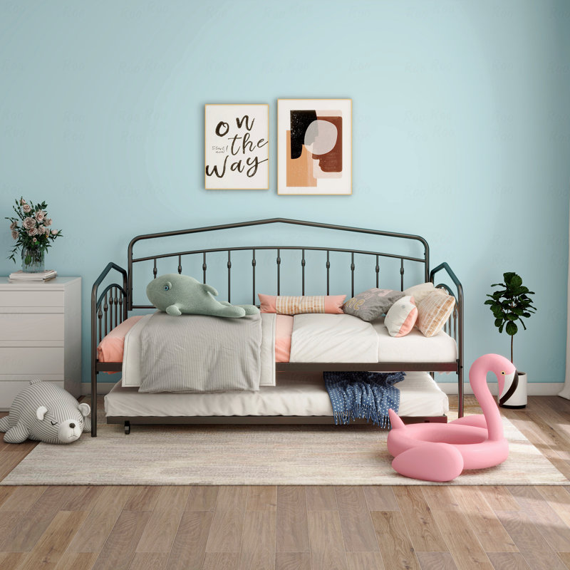 Structure de lit de jour simple, lit gigogne simple