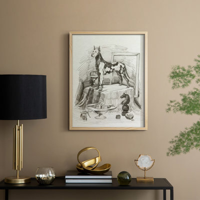 A Gentleman VI, reproduction encadrée - bois massif