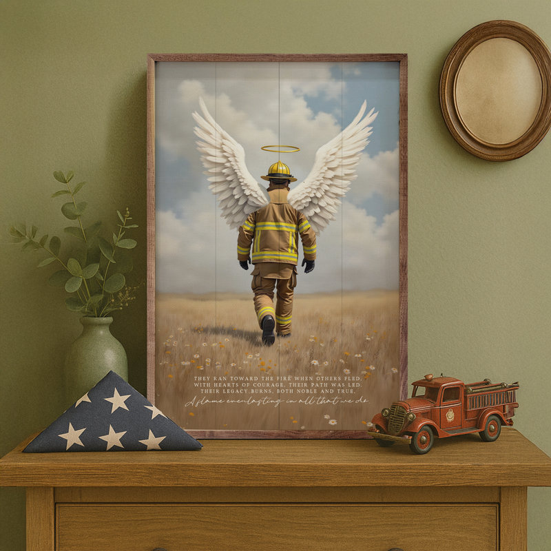 Fireman's Legacy, 16" H x 10" W