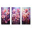 Ensemble de 3 affiches murales lilas roses et mauves - coquelicots-1596696550