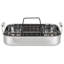 Viking 3 Ply Stainless Steel Roasting Pan with Rack and Thermometer Set
