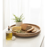 Gerldean Round Wooden Lazy Susan Tray
