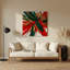 «Lyrical Abstraction 53», art mural en métal brun-1311221575