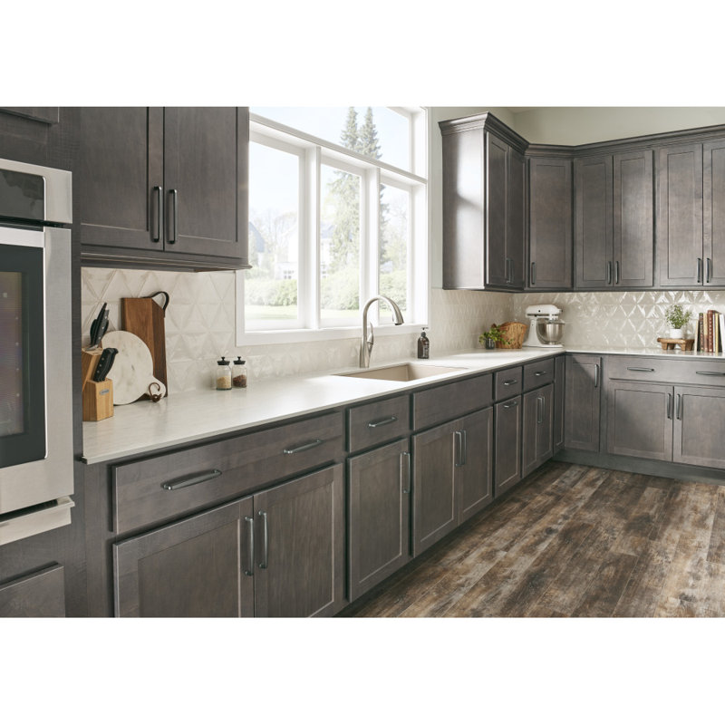 Milan II Bar Pull, Gun Metal, 6 5/16"