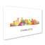 « charlotte nc-horizon wb wb-1 », impression sur toile tendue-19531540