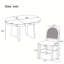 Ensemble de table de salle à manger rétro avec 4 chaises rembourrées Retro