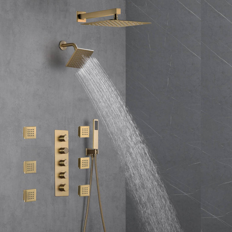 Thermostatic All-In-One Kit with Rough in-Valve
