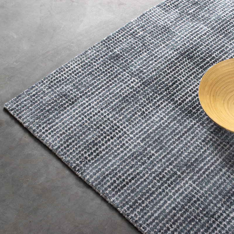 Ercia Hand Woven Dark Grey Indoor Rug, Rectangle 140 x 200cm