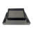 Modern Decorative Coffee Table Tray with Elegant Side Handles - Ottoman Tray for Home Decor, Serving, and Display - Large Rectangular Wood Accent Tray with Smooth Matte Wood Finish - Set of 2, 18", Black