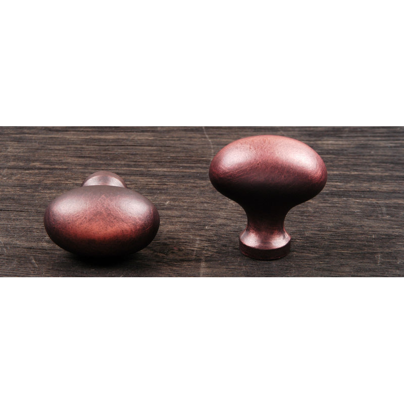 CK Series Oval Knob, Distressed Copper